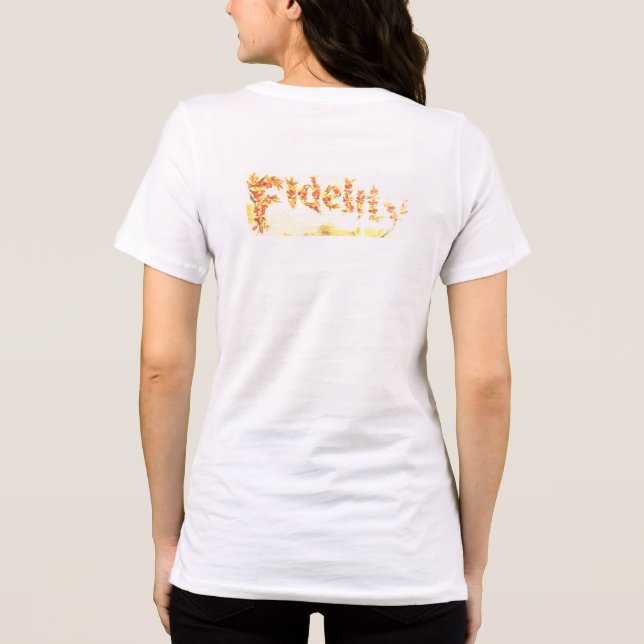 Camiseta feminina BELLA TRI BLEND ESTILO DE DESIGN (Verso)