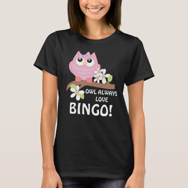 Camiseta feminina Bingo Owl do Jogo (Frente)