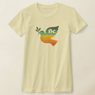 Camiseta Feminina Boho Be Peace Retro Férias