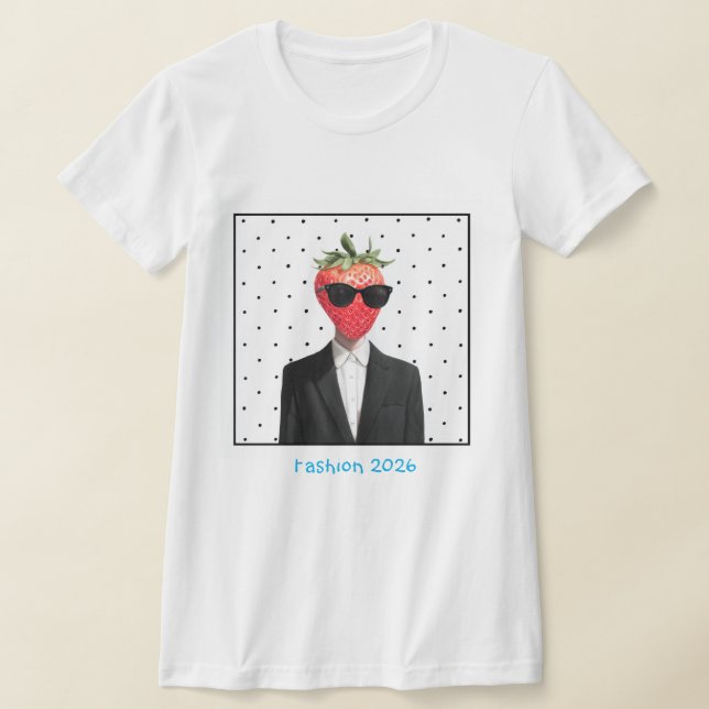 camiseta feminina branca com bolinhas pretas (Postura )