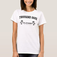 Camiseta Feminina Branca Thousand Oaks, Califórnia