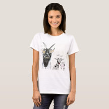 Camiseta Feminina - Cabras, Engraçado