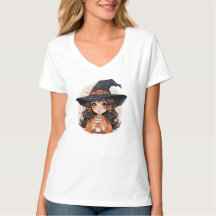 Camiseta Feminina | Camiseta de Halloween Estética