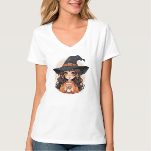Camiseta Feminina Camiseta de Halloween Estética