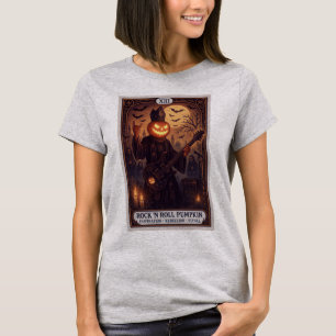 Camiseta Feminina Carta de Tarô Abóbora Rock 'N Ro