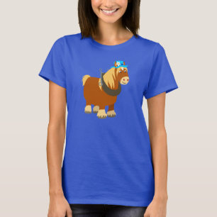 Camiseta Feminina Cavalo Bretão Desenho Fofo