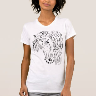 Camiseta Feminina Cavalo Selvagem Elegante - Eque 