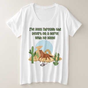Camiseta Feminina Cavalo Sem Nome