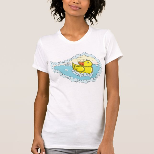 Camiseta Feminina Chaucer o Pato de Borracha (Frente)