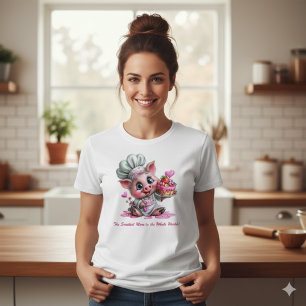 Camiseta Feminina Chef Porco Mãe Mais Doce