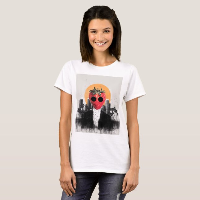 Camiseta Feminina Chefe Morango (Frente Completa)