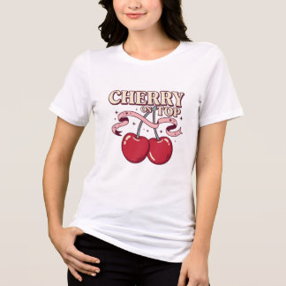 Camiseta Feminina Cherry On Top Cute