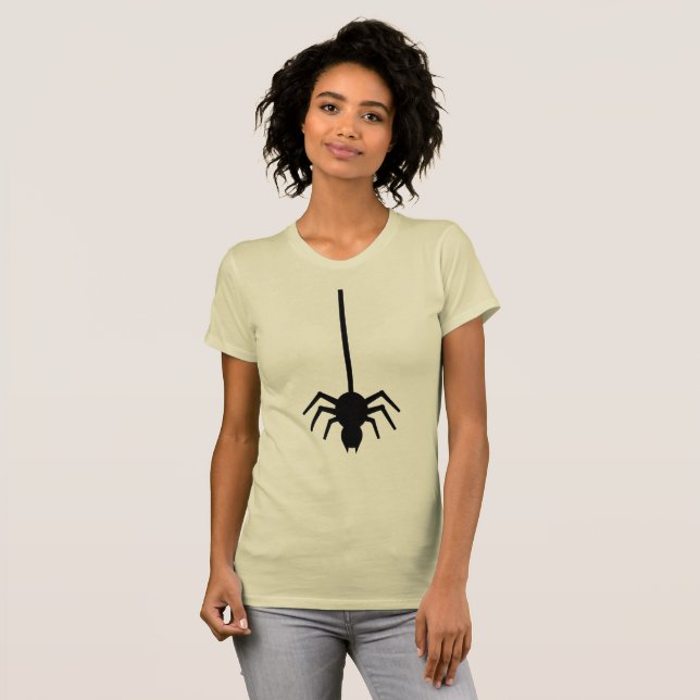 Camiseta Feminina Chic Hanging Spider - Artística (Frente Completa)