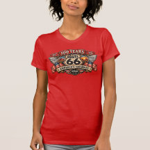 Camiseta feminina Chicago Route 66 Windy City 100 