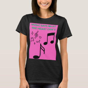 Camiseta Feminina Citação Música Diz O Que Coraçõe