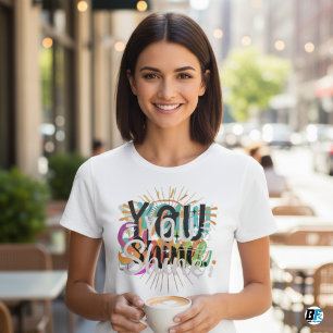 Camiseta Feminina Clássica Minimalista You Shine
