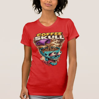 Camiseta Feminina Coffee Skull