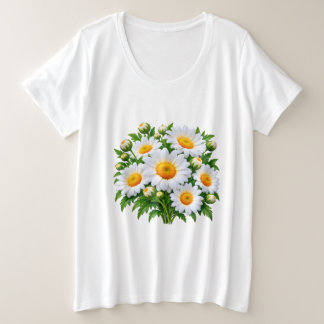 Camiseta Feminina com Buquê Floral de Margaridas B