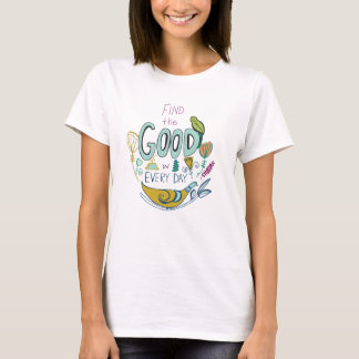 Camiseta feminina com citação inspiradora