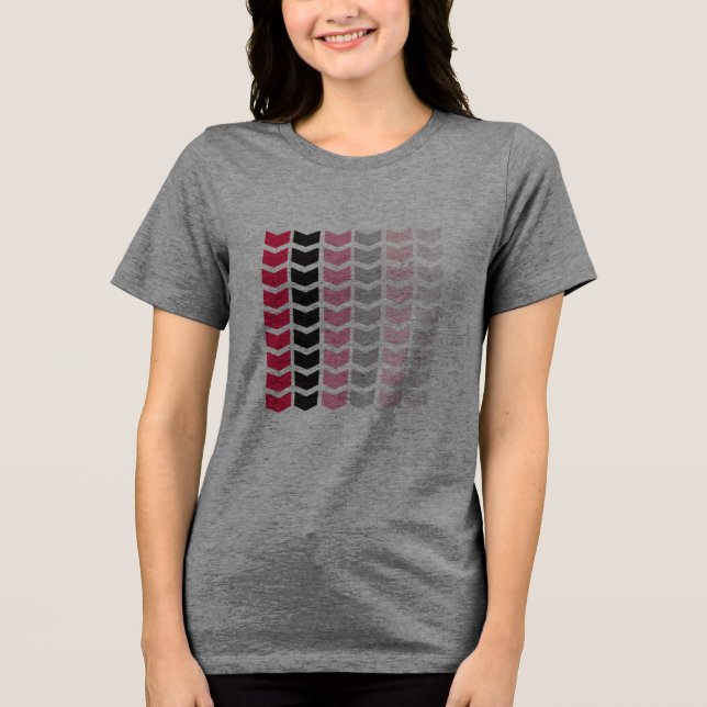 Camiseta Feminina com Padrão Geométrico - Gradient (Frente)