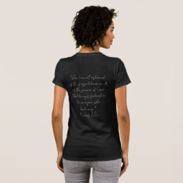 Camiseta feminina com Verse no verso