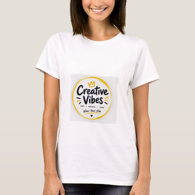 Camiseta feminina com vibe (Frente)