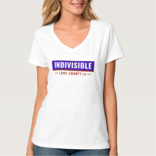 Camiseta feminina - Condado Indivisible do Lago CA