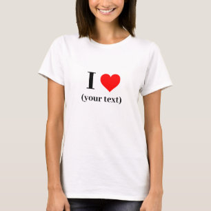 Camiseta feminina - Coração personalizada I (seu t