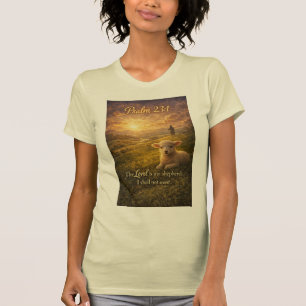 Camiseta Feminina Cordeiro Cristão Salmo 23:1