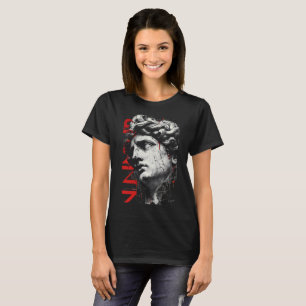 Camiseta Feminina Cracked Classical Bust Trash Pol