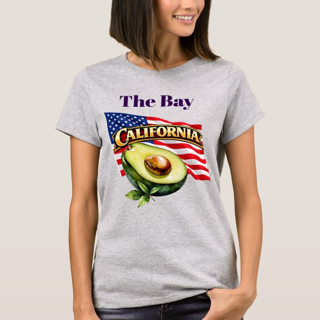 Camiseta Feminina da Califórnia (Frente)