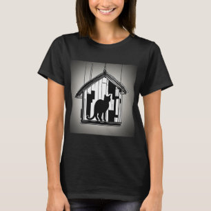 Camiseta feminina da Cat House