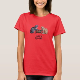 Camiseta Feminina da Jogada do Gatinho Fofo