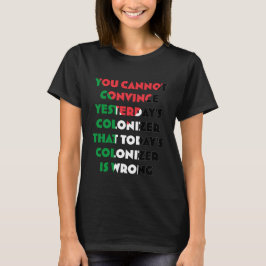 Camiseta feminina da Tarifa Palestina - Parem com