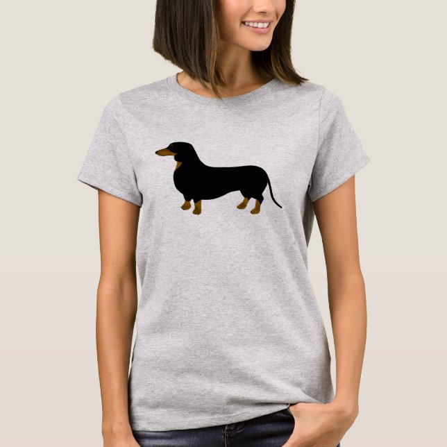 Camiseta feminina Dachshund (Frente)