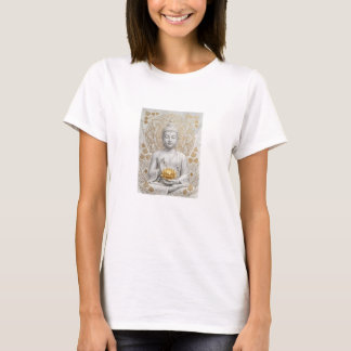 Camiseta Feminina de Arte do Buda Vintage | Zen Pa