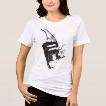 Camiseta Feminina de Arte Porto-Riquenha Plena Pun