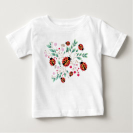 Camiseta feminina de bebê com bagas