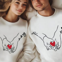 Camiseta Feminina de Casal de Mãos Dadas Amor
