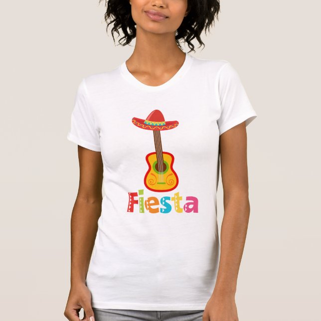 Camiseta feminina de Cinco de Mayo mexicana com Fi (Frente)