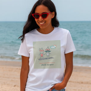 Camiseta Feminina de Cirurgião Plástico