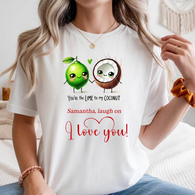 Camiseta Feminina de Comida Engraçada Presente do  (Popular Valentine Gift Funny Food Women Tee)