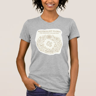Camiseta Feminina de Floral Botânico Minimalista