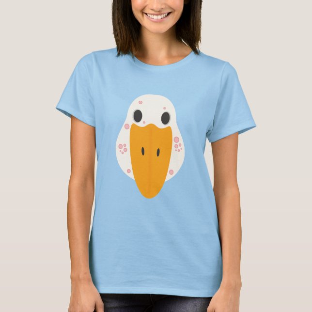 Camiseta Feminina de Ganso Com Espinhas (Frente)
