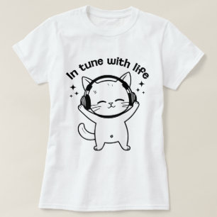 Camiseta Feminina de Gato   Camiseta Minimalista d