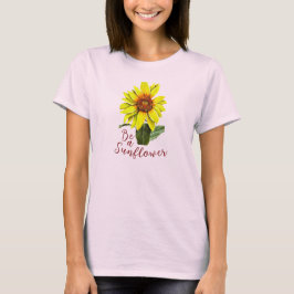 Camiseta Feminina de Girassol