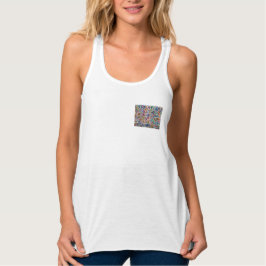 Camiseta feminina de gola V Topografia
