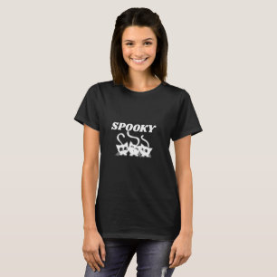Camiseta Feminina de Halloween de Gato Preto Assus