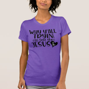 Camiseta Feminina de Humor Cristão