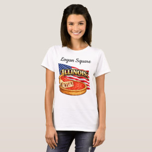 Camiseta Feminina de Illinois